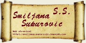 Smiljana Supurović vizit kartica